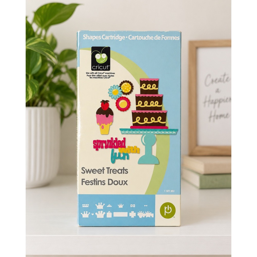 Cricut Sweet Treats Shapes Cartridge Provo Craft Retired Scrapbooking Cake Craft